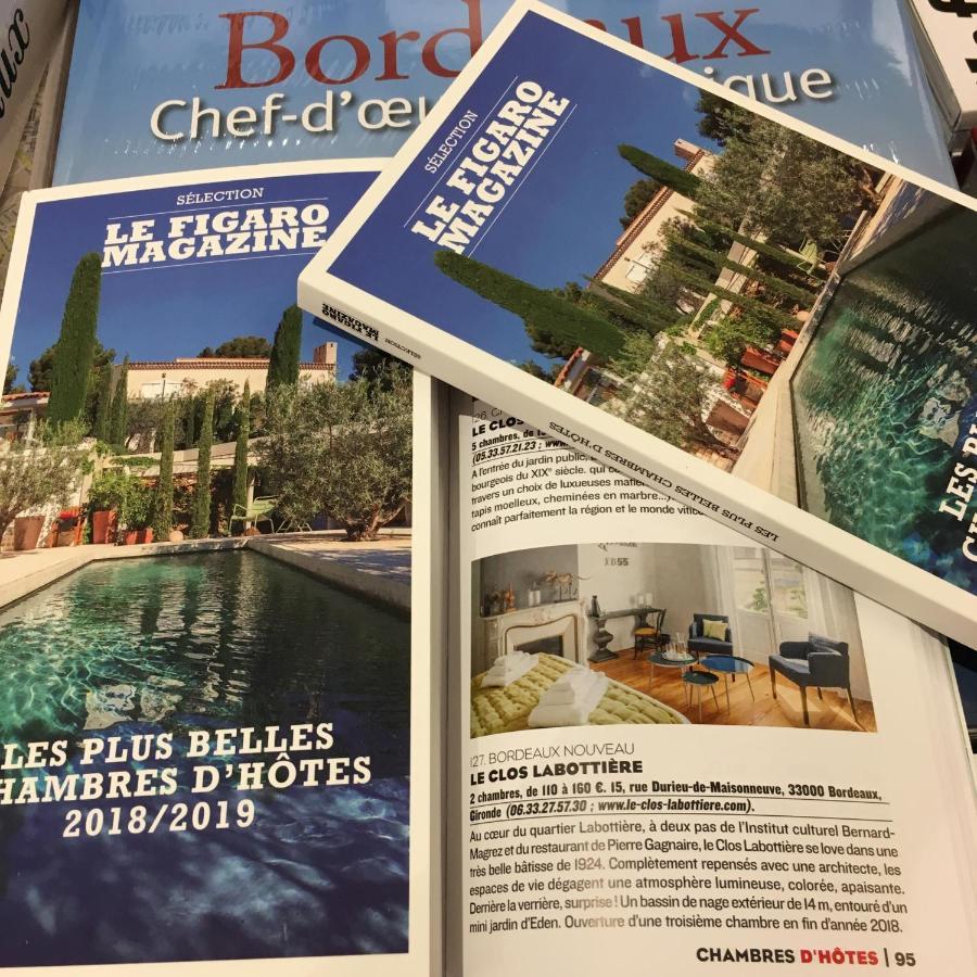 Le Clos Labottière - B&B Bordeaux Extérieur photo
